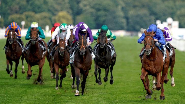 Hurricane Lane. right, wins the St Leger